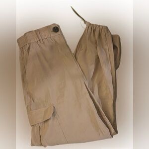 New Joie Silky High Rise Cargo Style Parachute Pants